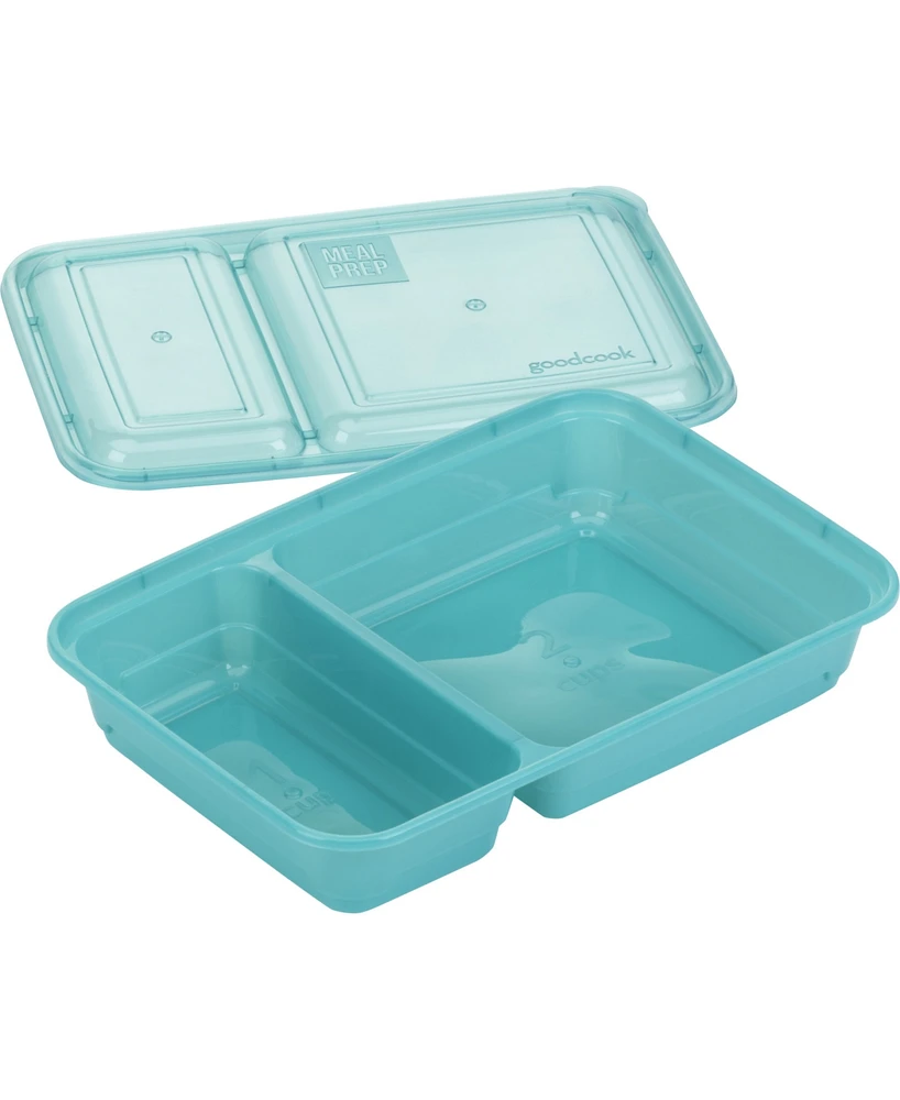 Good Cook Meal Prep Rectangle Two Compartment 30 Pack Container