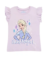 Frozen Girls Disney Princess Moana Belle Minnie Mouse Nightmare Before Christmas Tank Top and French Terry Shorts to