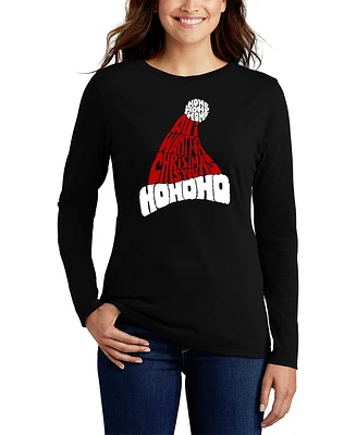 La Pop Art Women's All I Want for Christmas is You Word Long Sleeve T-Shirt
