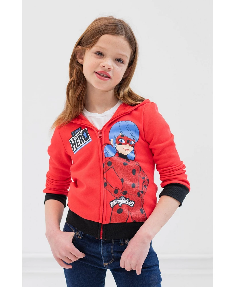 Miraculous Girls Ladybug Zip Up Hoodie