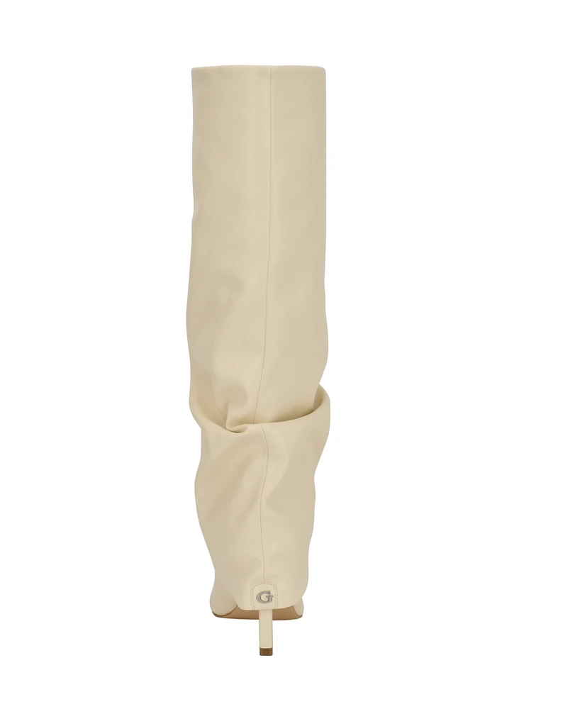 Guess Women's Natha Fold Over Slouchy Stiletto Heel Boots