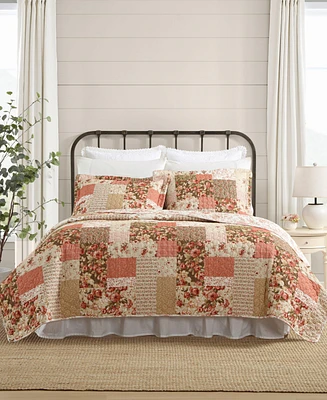 Laura Ashley Harrietta Patchwork Reversible 2-Pc. Quilt Set, Twin