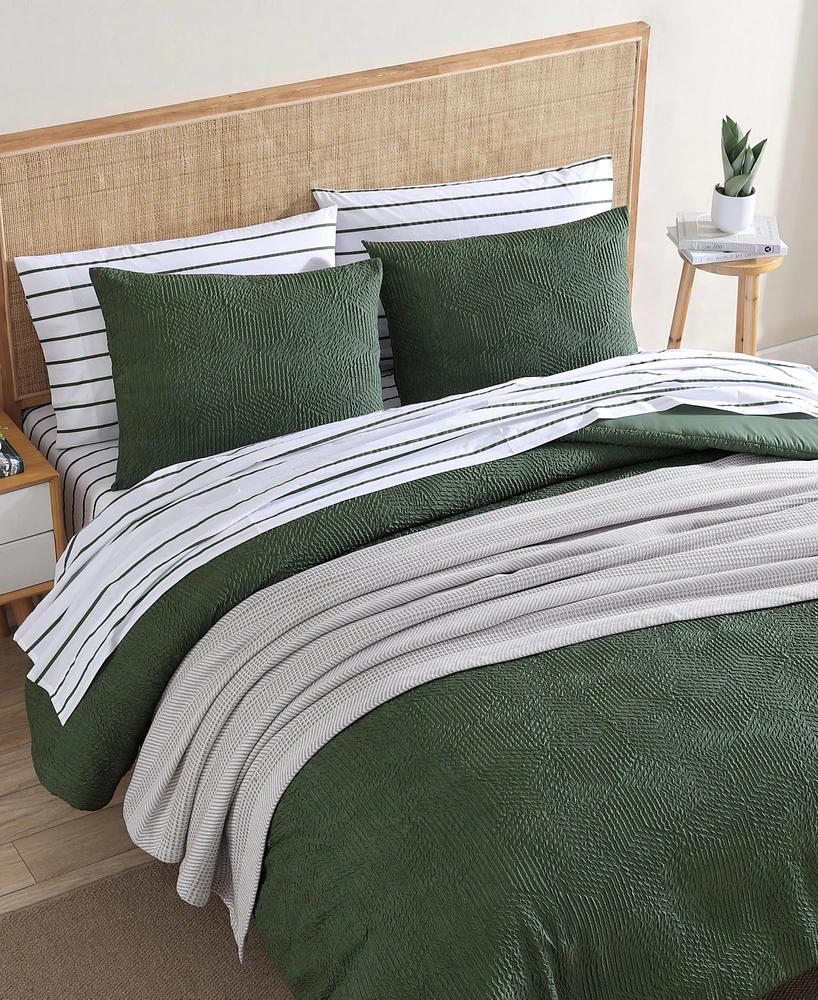 Nautica Point Harbor Embossed 3- Pc. Comforter Set