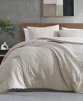 Kenneth Cole New York Serenity Wavy Lines Embossed 2-Pc. Comforter Set