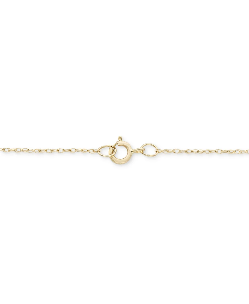Diamond Open Graduated Heart 18" Pendant Necklace (1/4 ct. t.w.) in 14k Gold