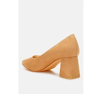 Malai Block Heel Pumps