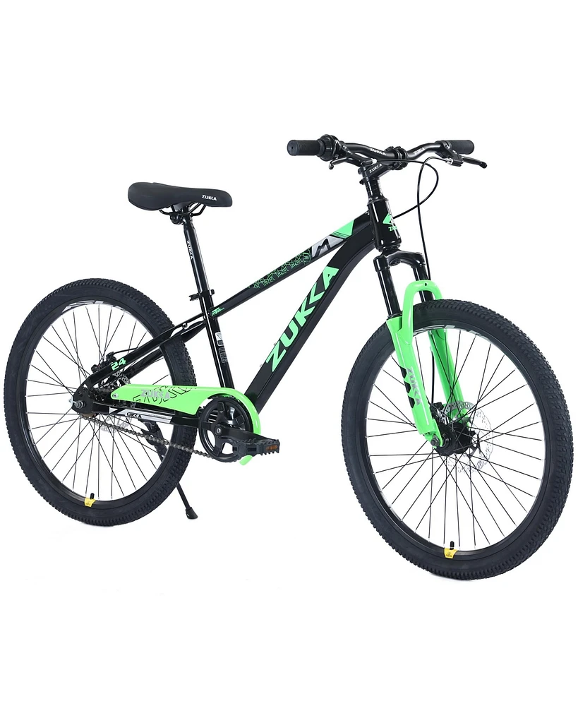 Streamdale Furniture Mountain Bike,24 Inch Mtb for Boys and Girls Age 9-12 Years, Multiple Colors