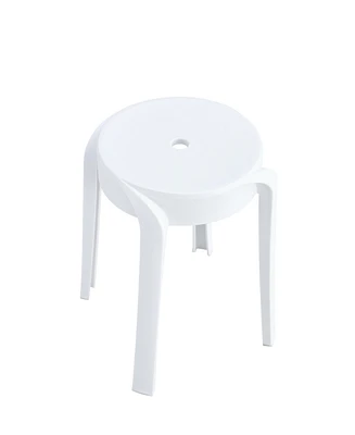 6 Pack Stackable Classroom Stools Plastic Stools Nesting Stools Colorful Round Stools Indoor Outdoor Flexible Seating Decorative Stools Chairs for Hom