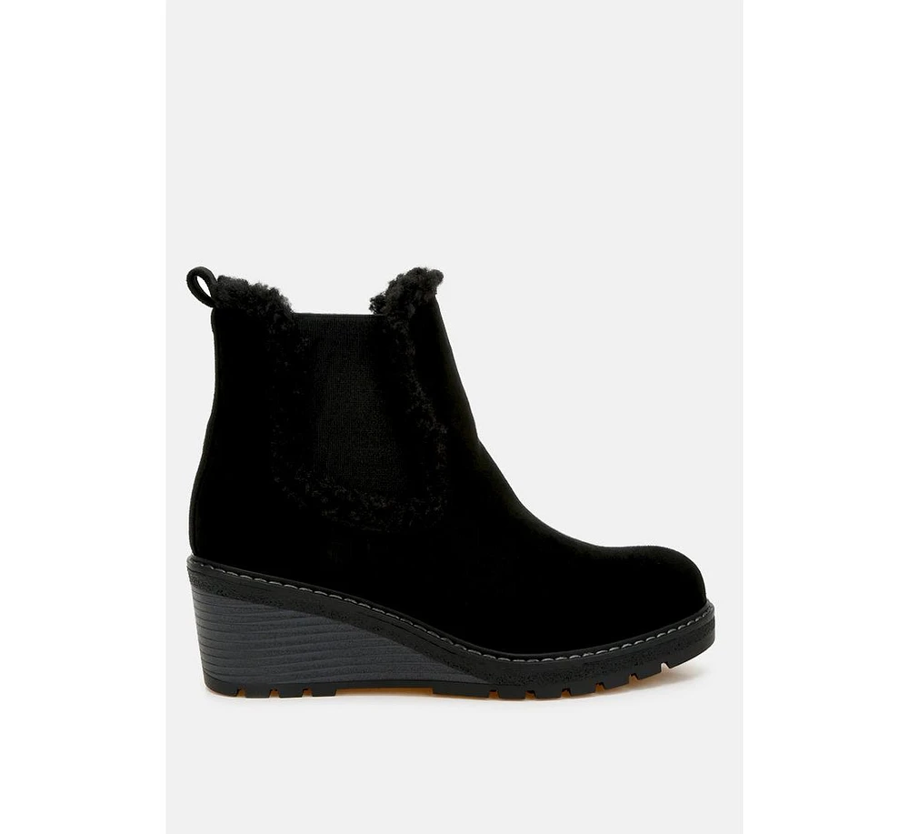 Thunderhoof Faux Fur Lined Chelsea Boots