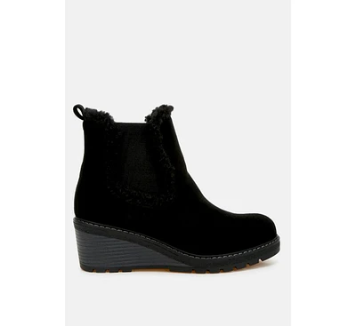 Thunderhoof Faux Fur Lined Chelsea Boots