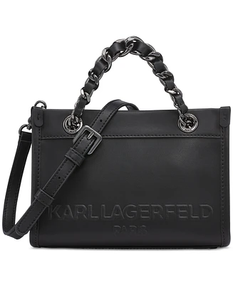 Karl Lagerfeld Paris Savoie Leather Crossbody