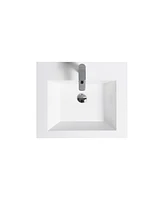 Modern 24" Floating Bathroom Vanity with Resin Sink