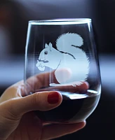 Bevvee Squirrel Stemless Wine Glass