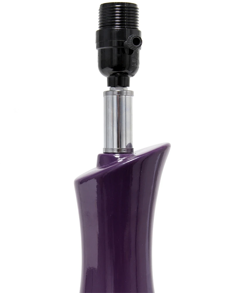 Lalia Home 29" Eggplant Contemporary Table Lamp