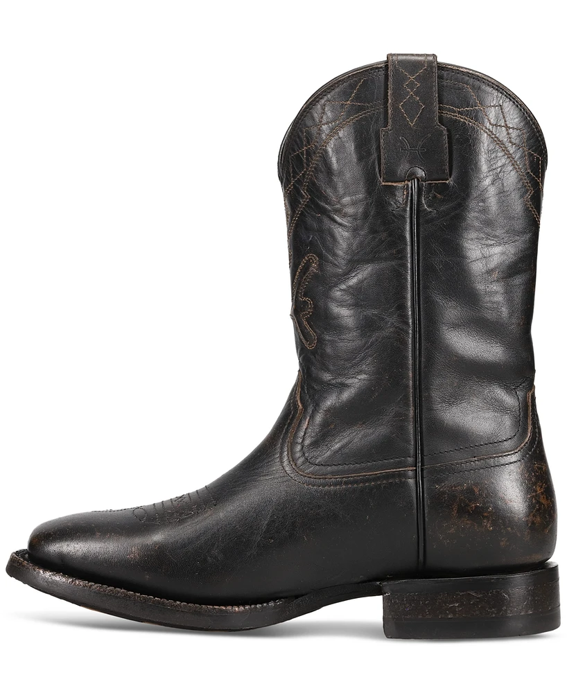 Frye Men's Hauser Logo Stitch Leather Pull On Boot