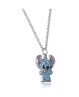Disney Lilo & Stitch Pave Crystal Pendant Necklace - Cute Character Jewelry