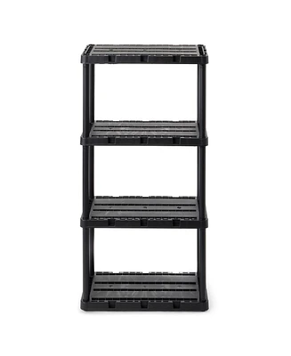 Gracious Living 4 Shelf Knect-a-Shelf Fixed Height Ventilated Light Duty Storage
