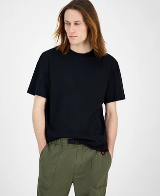 Hugo by Boss Men's Dimuni Relaxed Fit Short Sleeve Crewneck Raised Logo T-Shirt, Exclusively at Macy's
