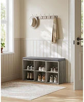 Entryway Shoe Storage Bench with Cushion