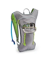 High Sierra HydraHike 2.0 4L Hydration Water Backpack for Hiking, Gray & Green