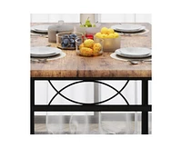 Dining Table Set for 4, Dining Room Table Set for 4, Dining Table and Chairs Set for 4, Dining Table with 4 Chairs, 4 Piece Dining Table Set
