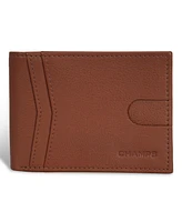 Champs Men's Onyx Collection Leather Access Top Wing Wallet