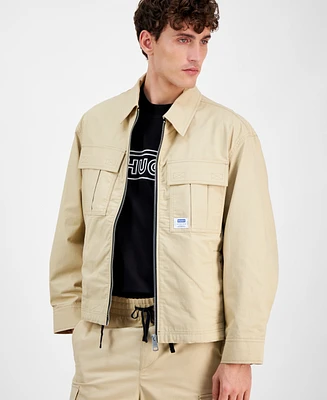 Hugo by Boss Men's Bino Long Sleeve Four-Pocket Zip-Front Jacket