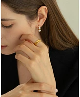 Sterling Silver 18k Gold Plated Ingrid Classic Band Ring Size 7 – Warm Weather Style, Simple Sophistication, Everyday Wear'