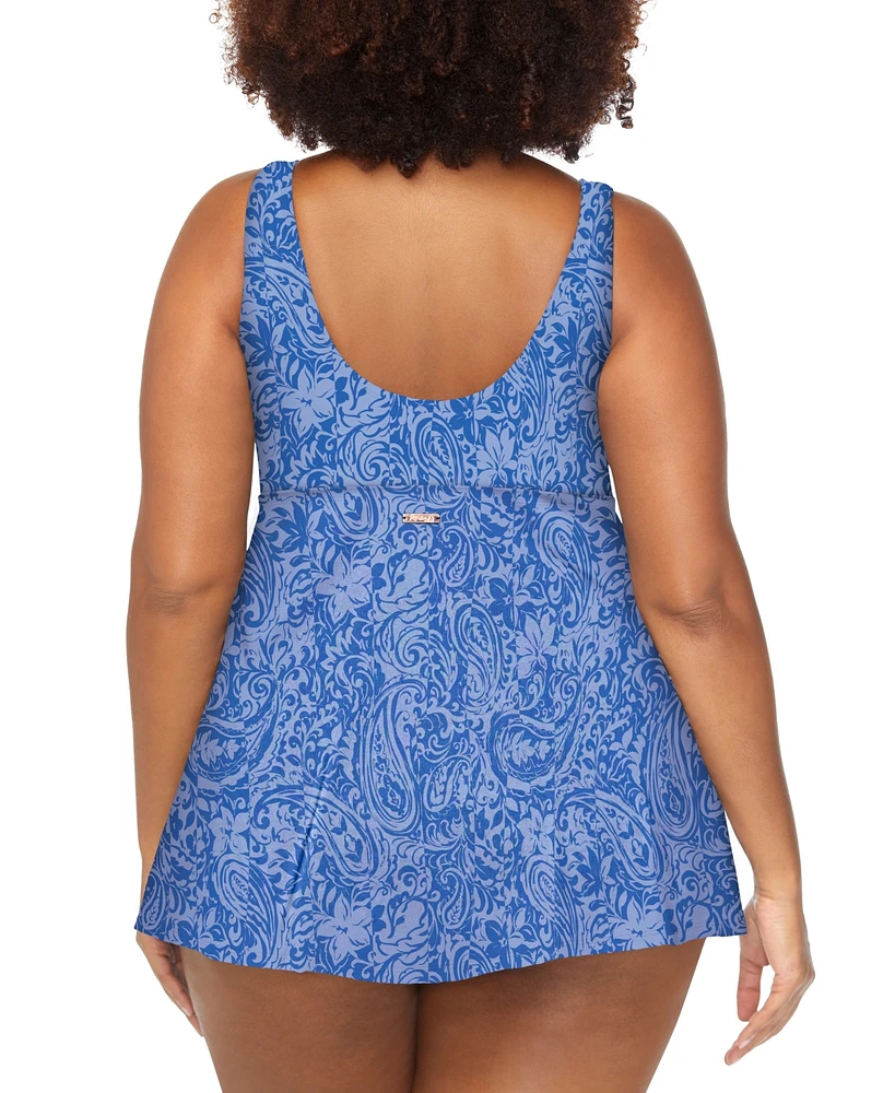 Raisins Curve Trendy Plus Lucia Printed Swimdress
