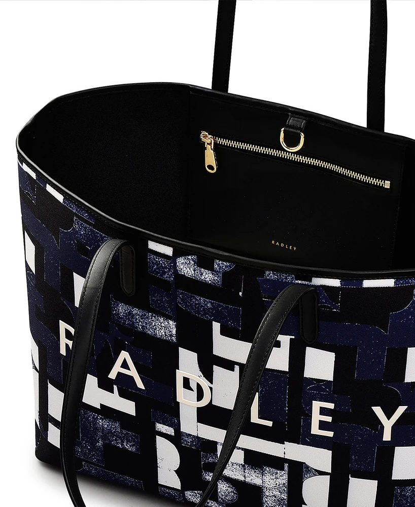 Radley London Southwell Gardens Abstract Geo Large Open Top Tote Bag