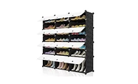 Portable 8-Tier Shoe Rack Organizer – Expandable Tower Shelf for 48 Pairs of Heels, Boots & Sneakers