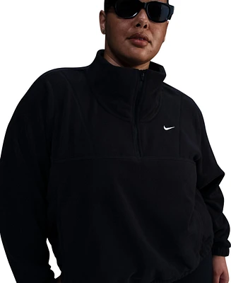 Nike Plus Size One Therma-fit 1/2-Zip Fleece Top