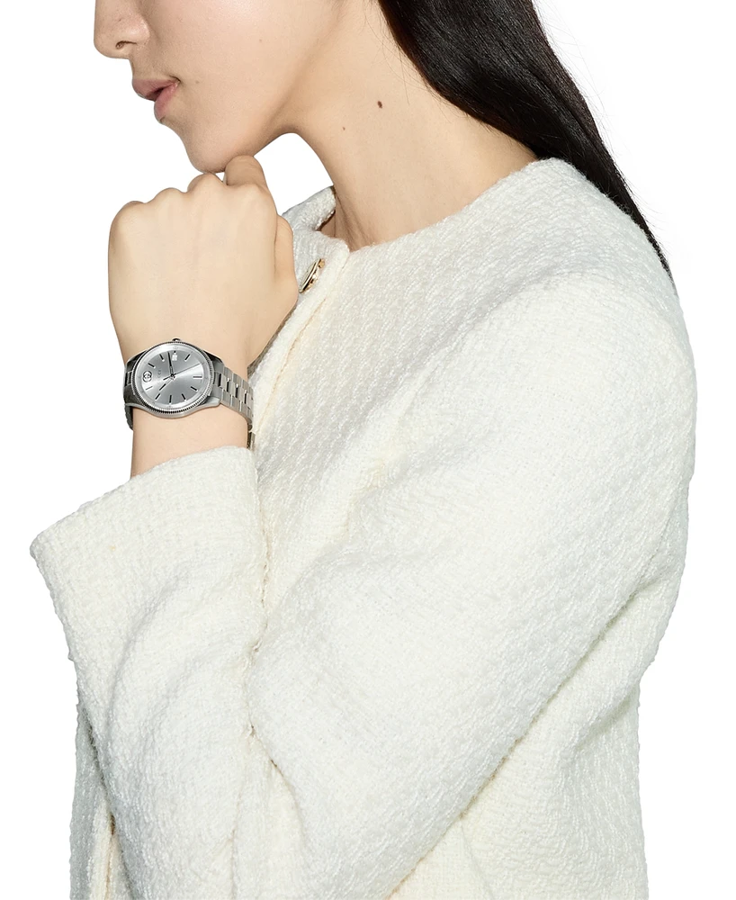 Gucci Women's Swiss G-Timeless Stainless Steel Bracelet Watch 38mm