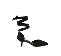 Laika Lace Kitten Heel Sandals