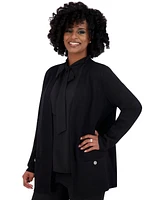 Kasper Women's Open-Front Long-Sleeve Cardigan Regular & Plus