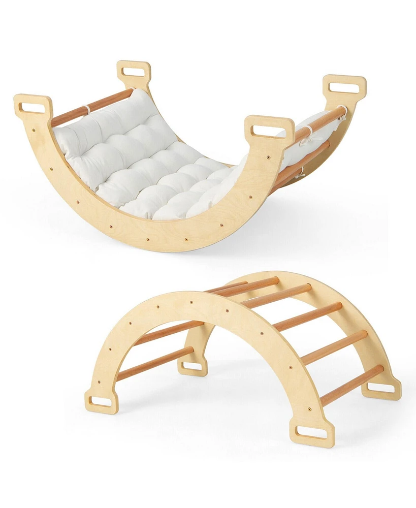 Gouun 2-in-1 Arch Rocker with Soft Cushion for Toddlers