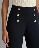 Lauren Ralph Lauren Stretch Jersey Wide-Leg Pants
