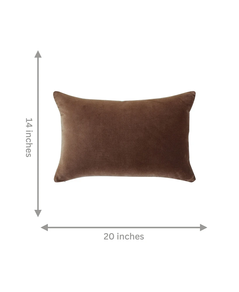 Ihi Home Stella Velvet Decorative Pillow ,14" x 20"