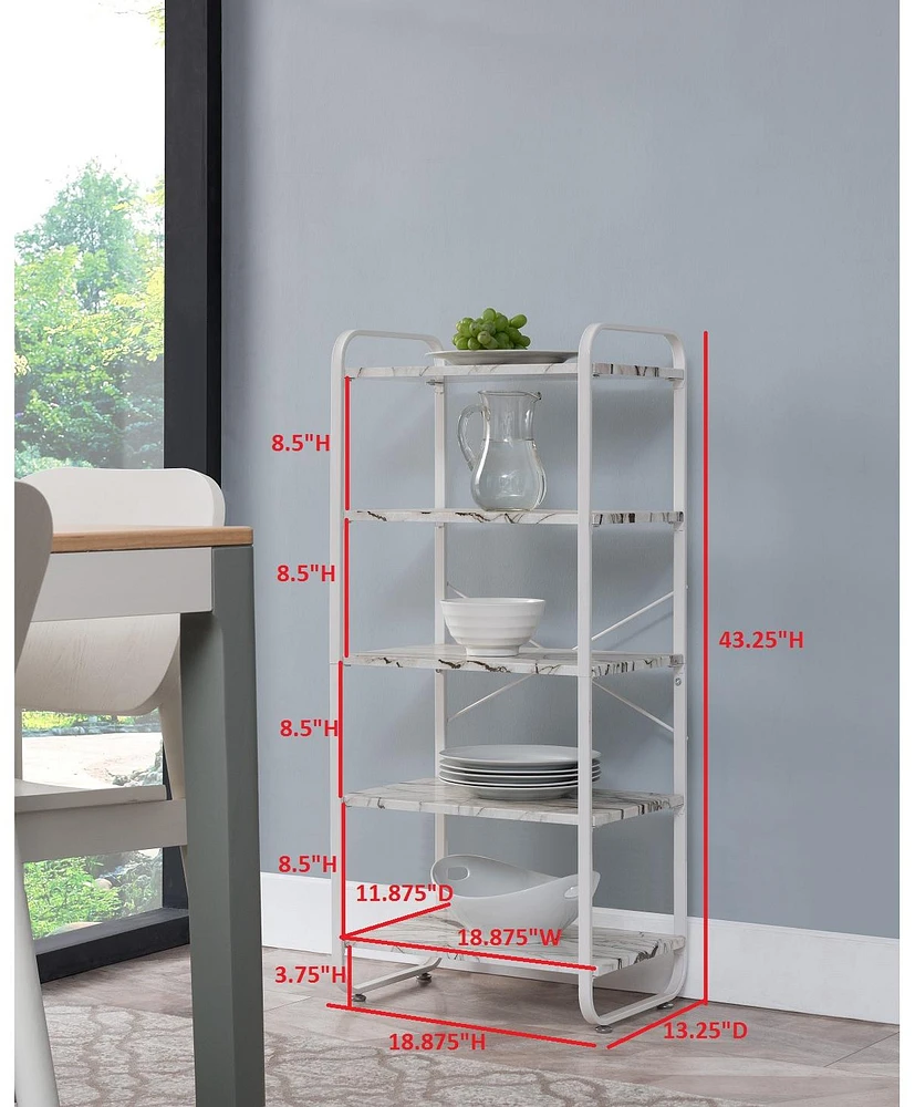 Kings Brand Furniture Hillcrest 5-Tier Baker's Rack