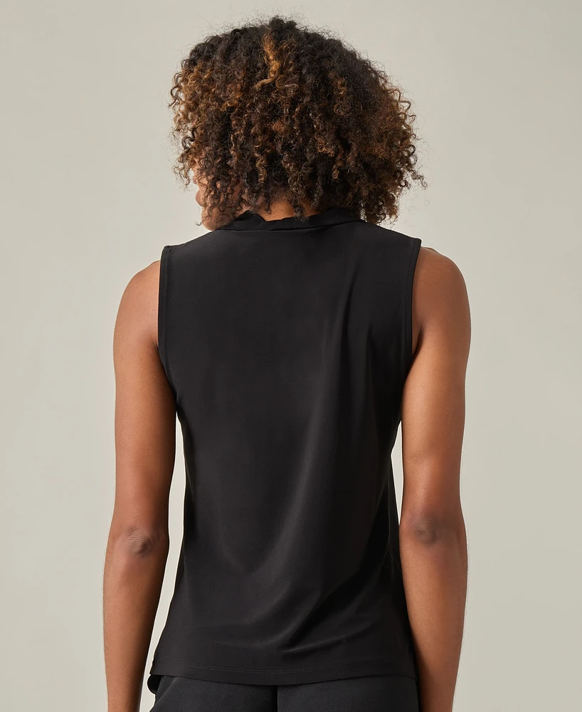 Kasper Women's Sleeveless Knot Front Jersey Top, Regular & Petite