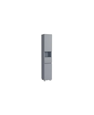 Slickblue Tall Bathroom Cabinet Slim Storage for Space-Saving Organization