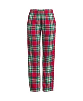 Lands' End Women's Print Flannel Pajama Pants