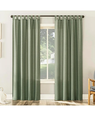 Clifford Heathered Texture Semi-Sheer Tab Top Curtain Panel