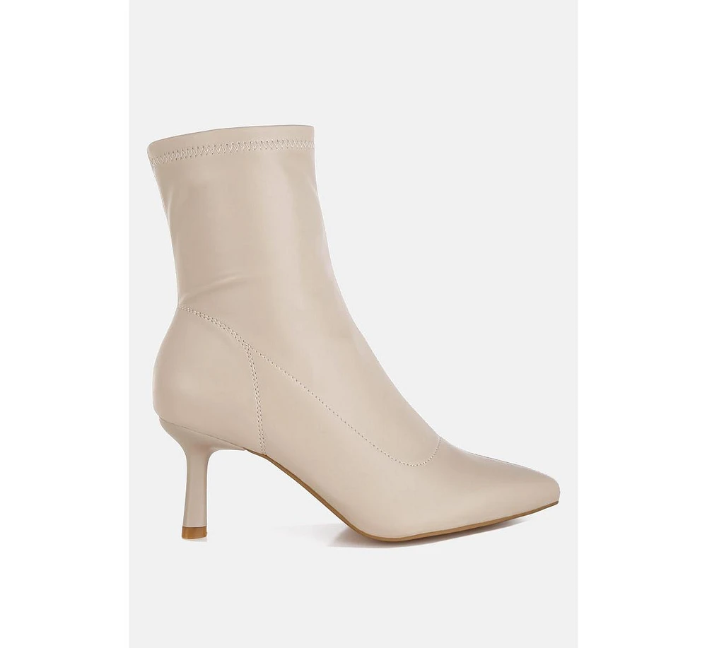 Pumila Stiletto Heel Sock Boots