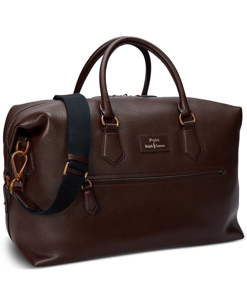 Polo Ralph Lauren Men's Pebbled Leather Duffel