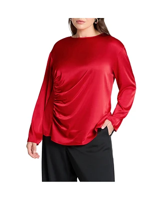 Eloquii Women's Shirred Body Top