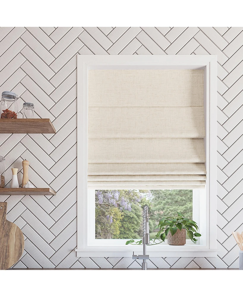 Somerton Textured 100% Blackout Cordless Roman Shade