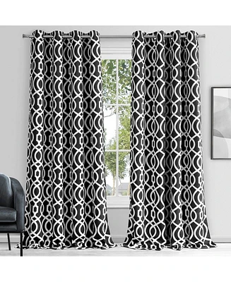 Dainty Home Trellis Blackout Window Panel 54" W x 84" L