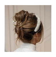 Large Twist Metal Clip - Gold