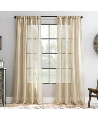 Slub Textured Linen Blend Curtain